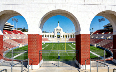 洛杉矶纪念体育场外观 - 大型露天体育场馆