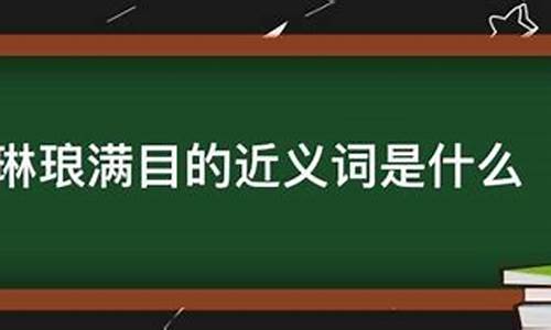 琳琅满目近义词_琳琅满目近义词成语