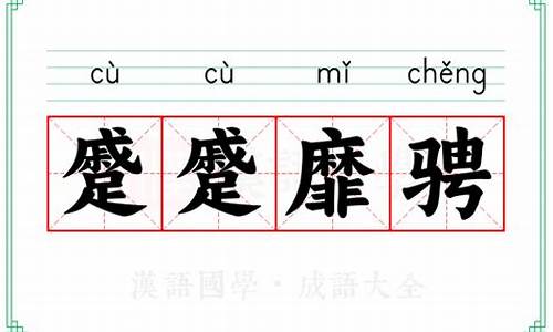 蹙蹙靡骋_蹙蹙靡骋的意思