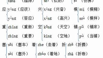 宁的多音字组词_宁的多音字组词组