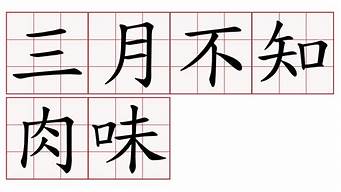 三月不知肉味_三月不知肉味原为孔子用来形容什么的独特魅力