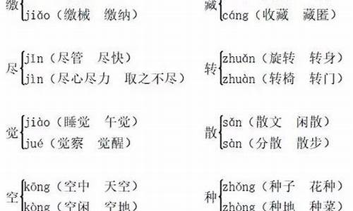 尽的多音字组词_劲的多音字组词