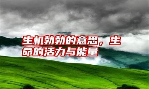 生机勃勃的意思和造句_生机勃勃的意思和造句怎么写